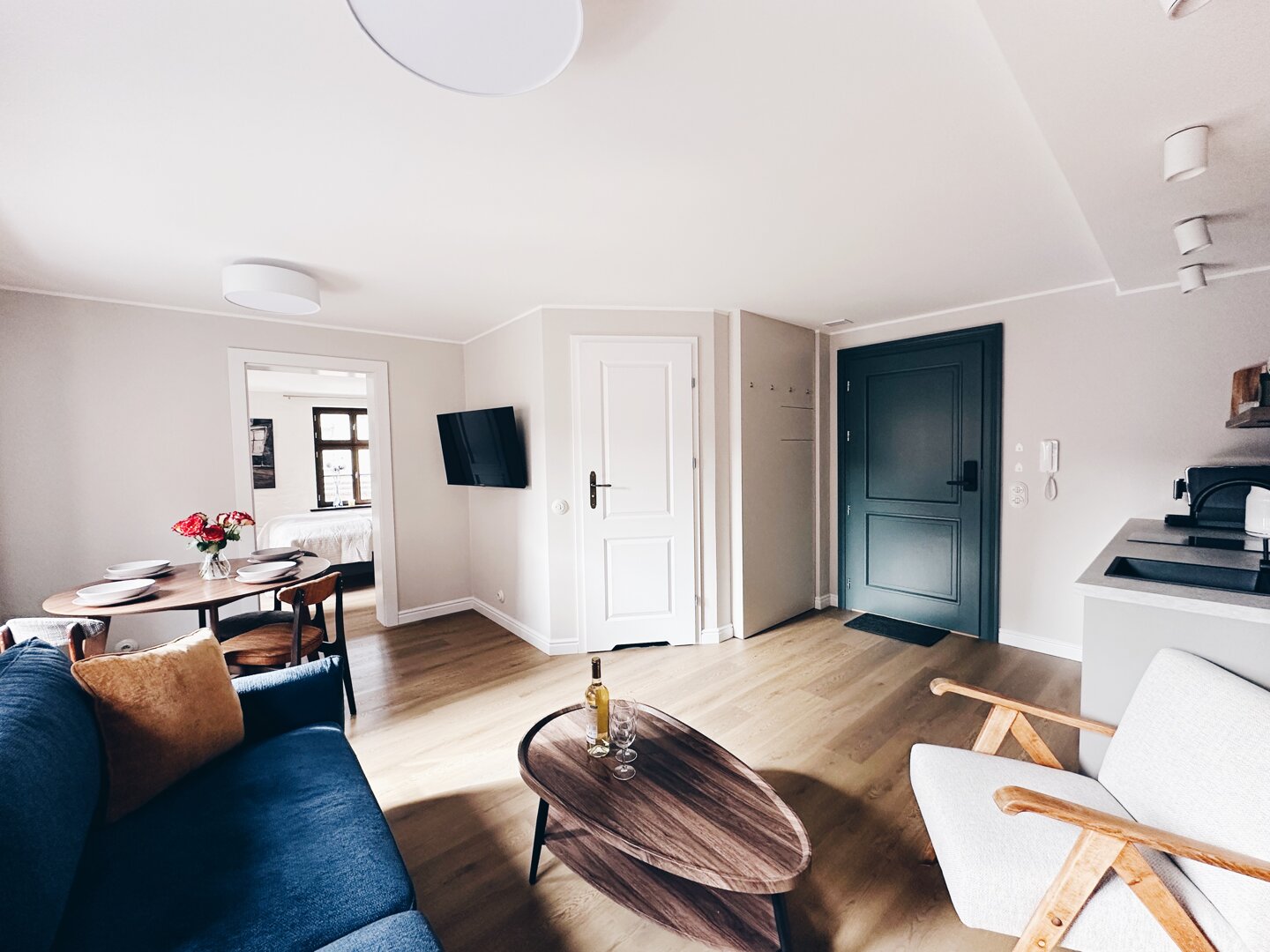 Wnętrze apartamentu — sypialnia